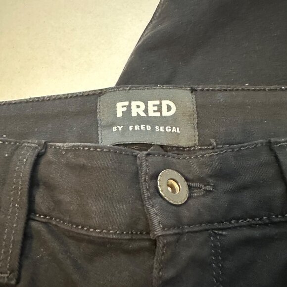 Fred by Fred Segal Womens Black Skinny Pants Size 28 Made in USA - Picture 4 of 12